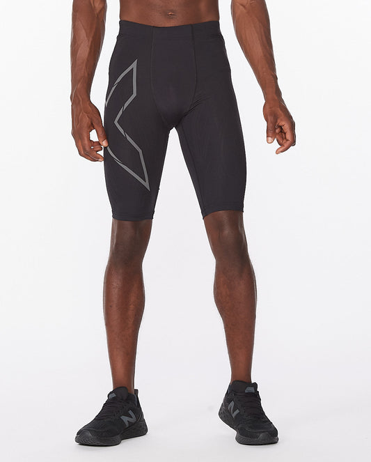 2XU Light Speed Compression Men's Cycling Shorts (Black/Black Reflective)