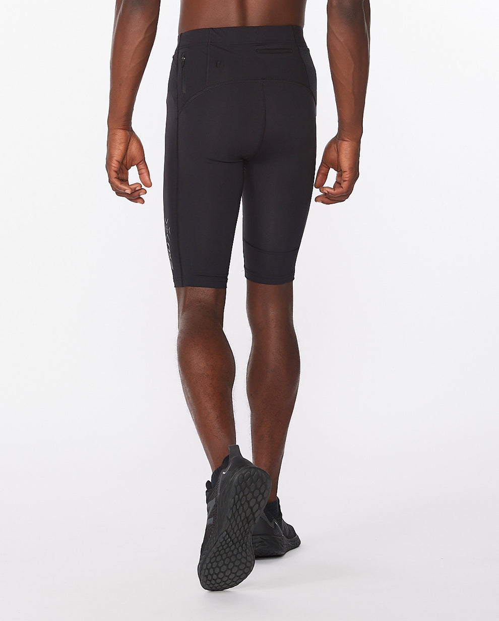 2XU Light Speed Compression Men's Cycling Shorts (Black/Black Reflective)