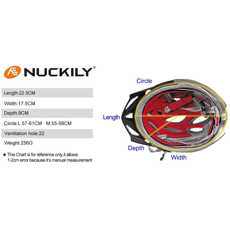 Nuckily PB01 Road Cycling Helmet (Black)