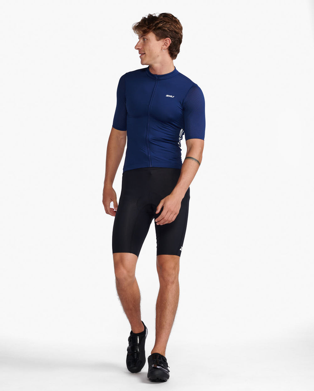 2XU Aero Mens Cycling Jersey (Medieval/White Reflective)