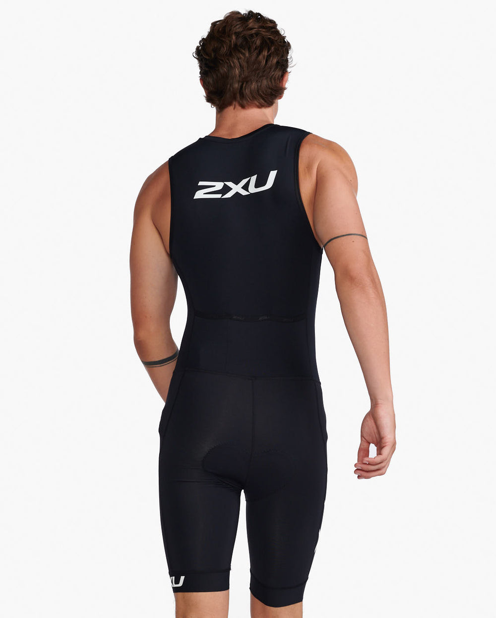 2XU Core Mens Cycling Trisuit (Black/White)