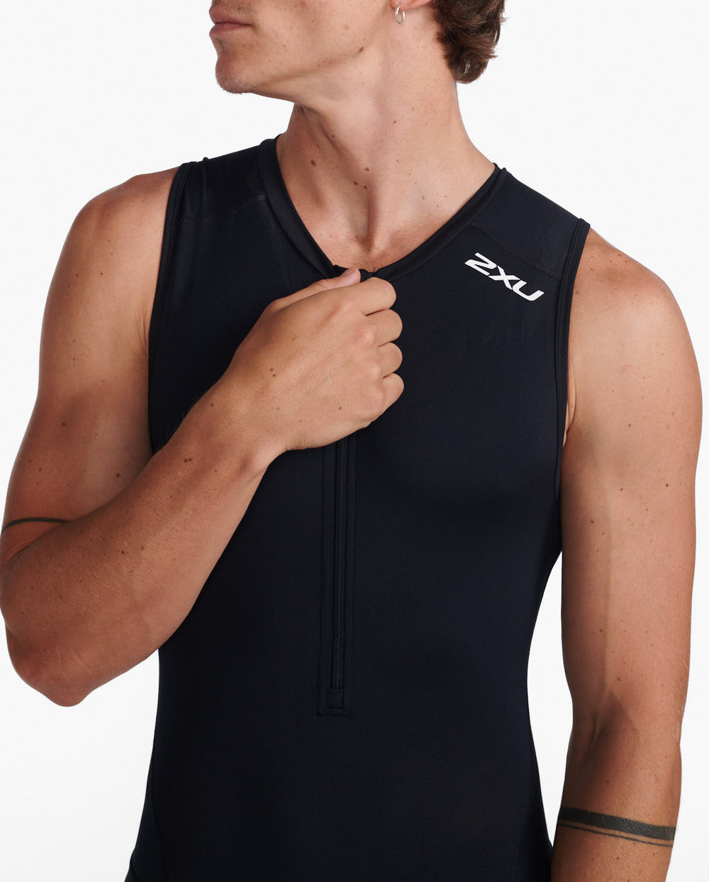 2XU Core Mens Cycling Trisuit (Black/White)