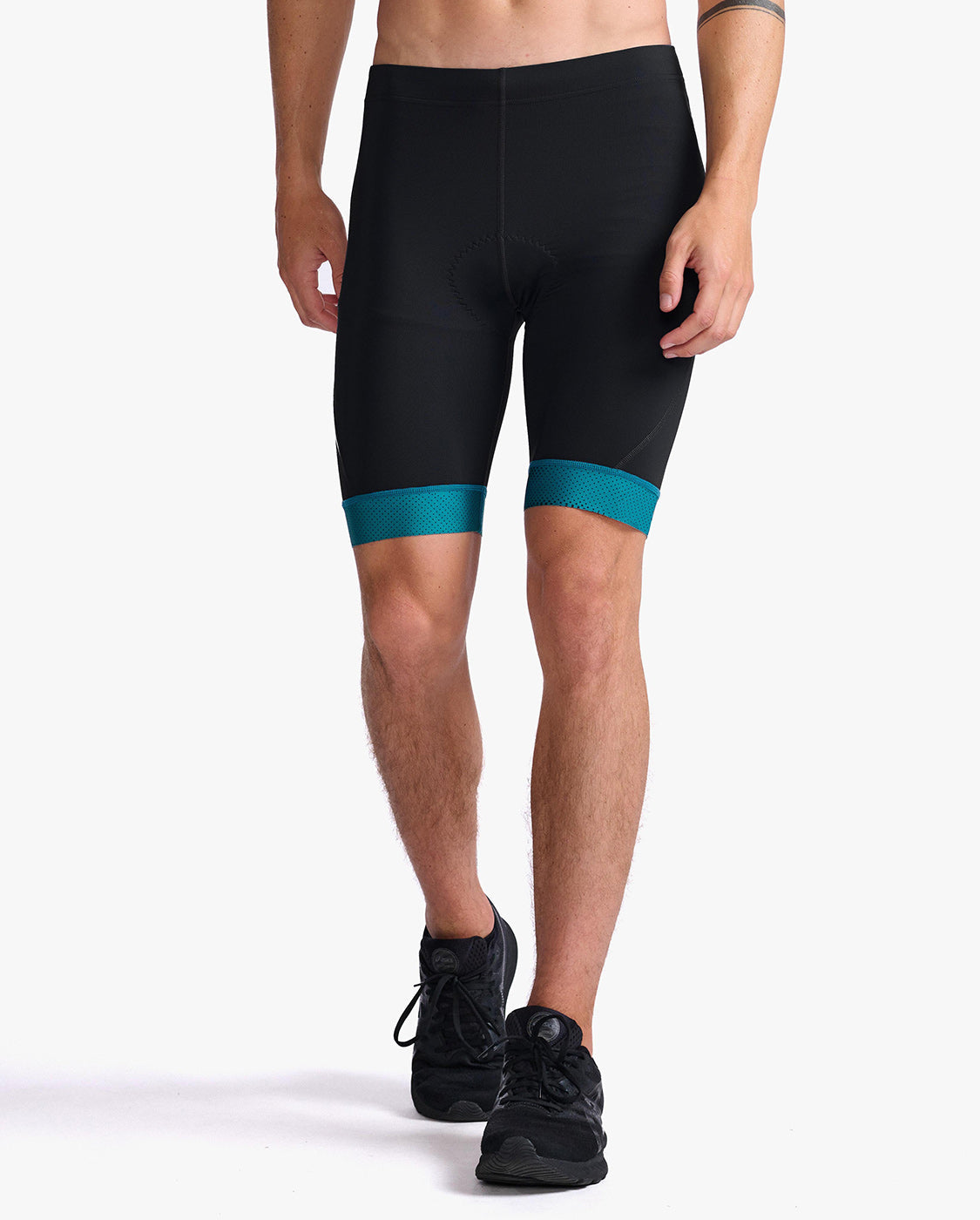 2XU Core Men's Cycling Tri Short (Black/Jade)