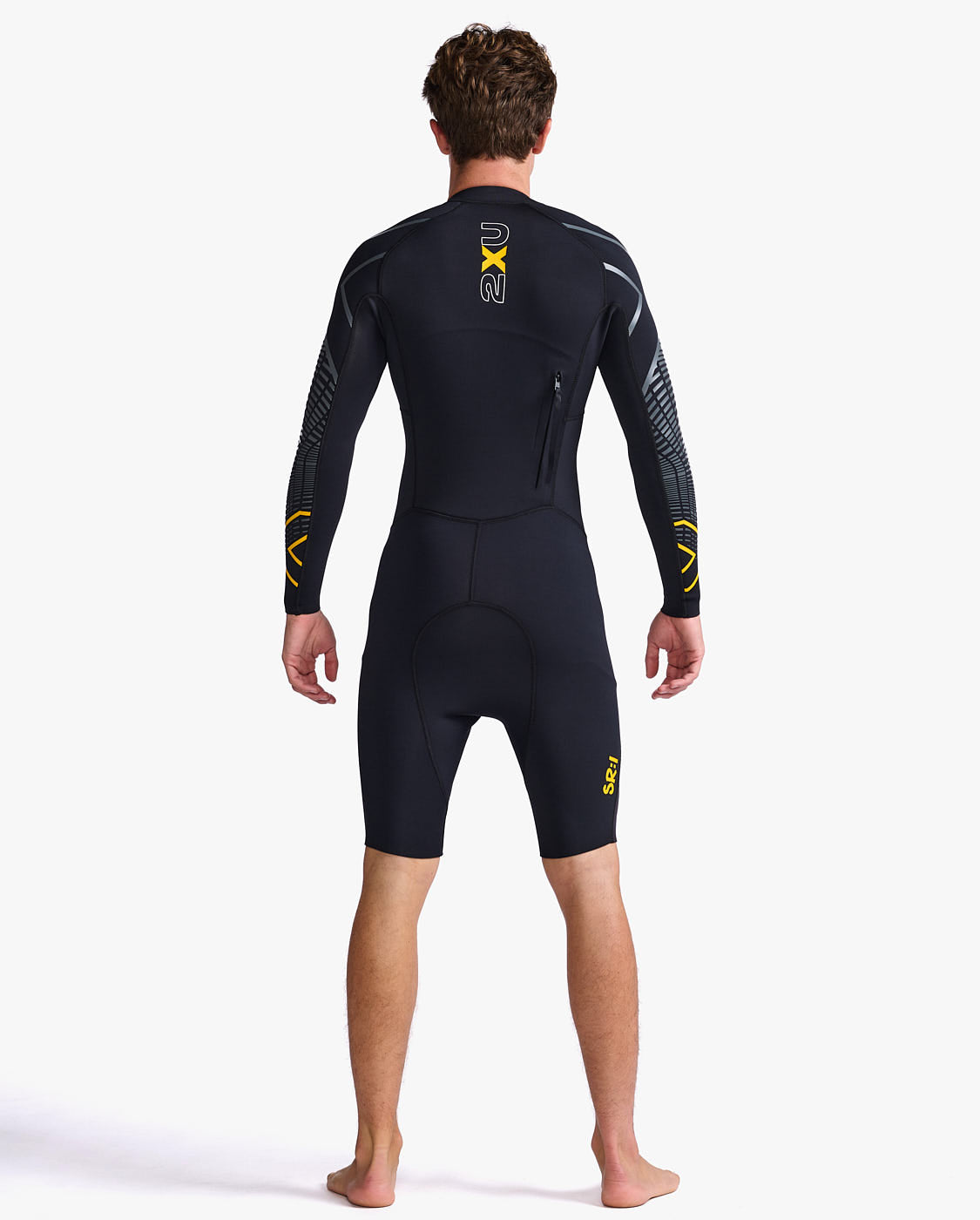 2XU Swimrun:1 Mens's Wetsuit (Black/Ambition)