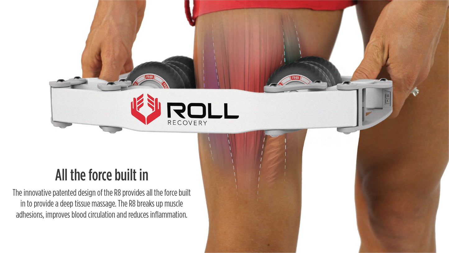 ROLL Recovery R8 Deep Tissue Massage Roller (Carbon Black)