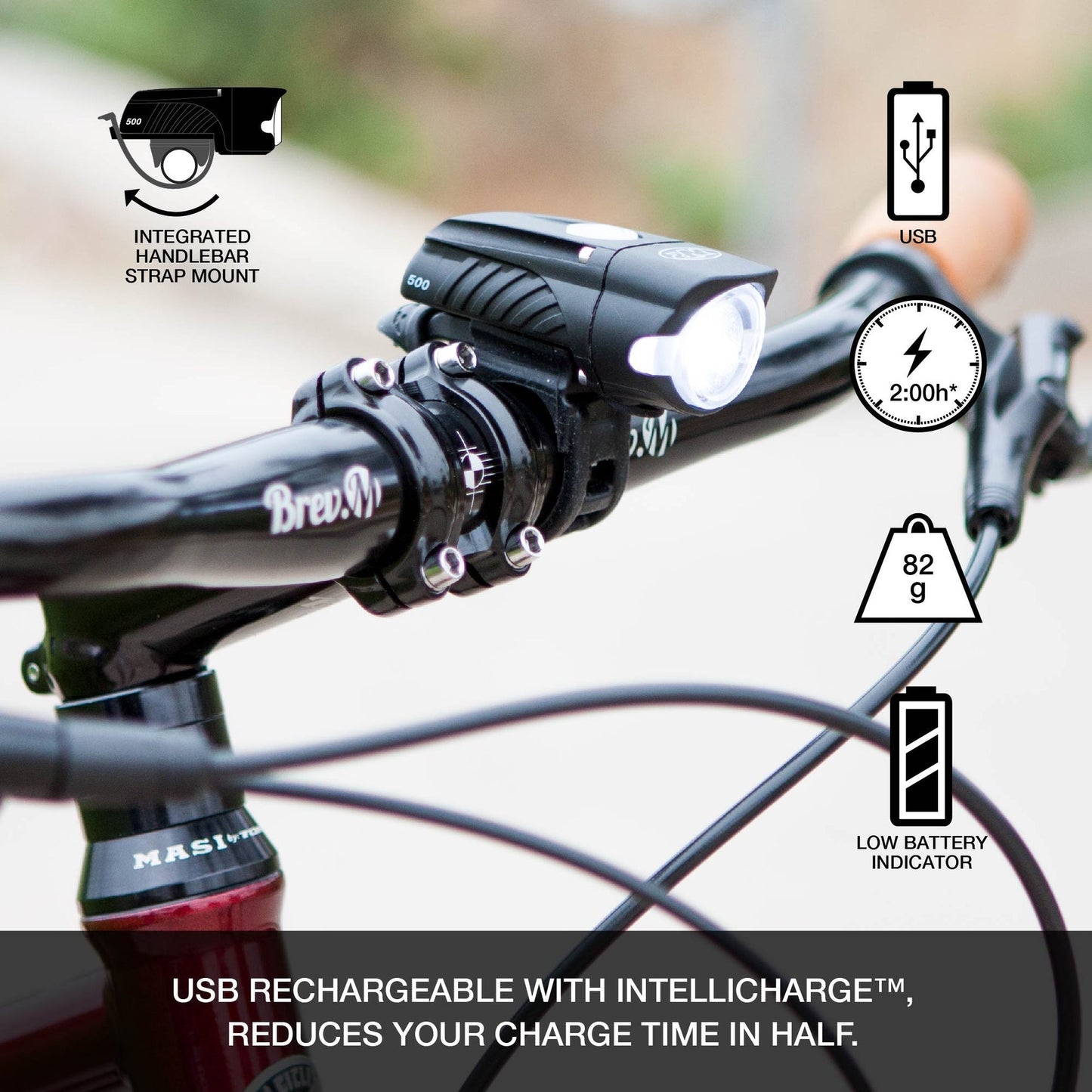 NiteRider Swift 500 and Vmax+ 150 Combo Light (Black)