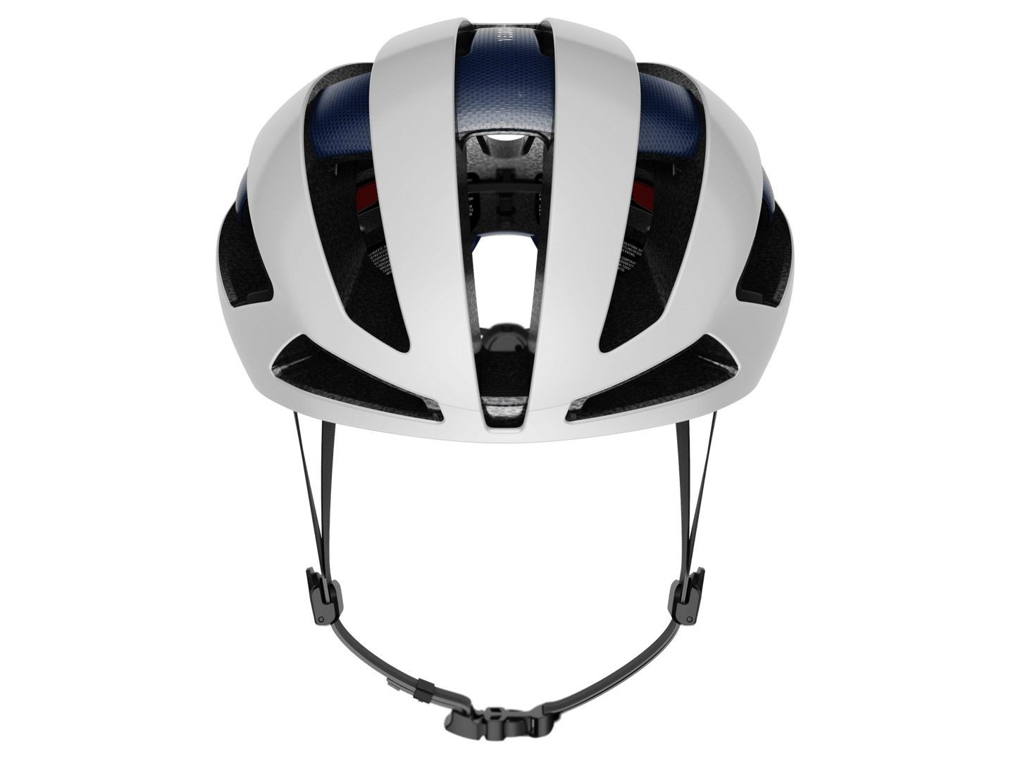 Trek Velocis MIPS Road Cycling Helmet (Crystal White/Nautical Navy)