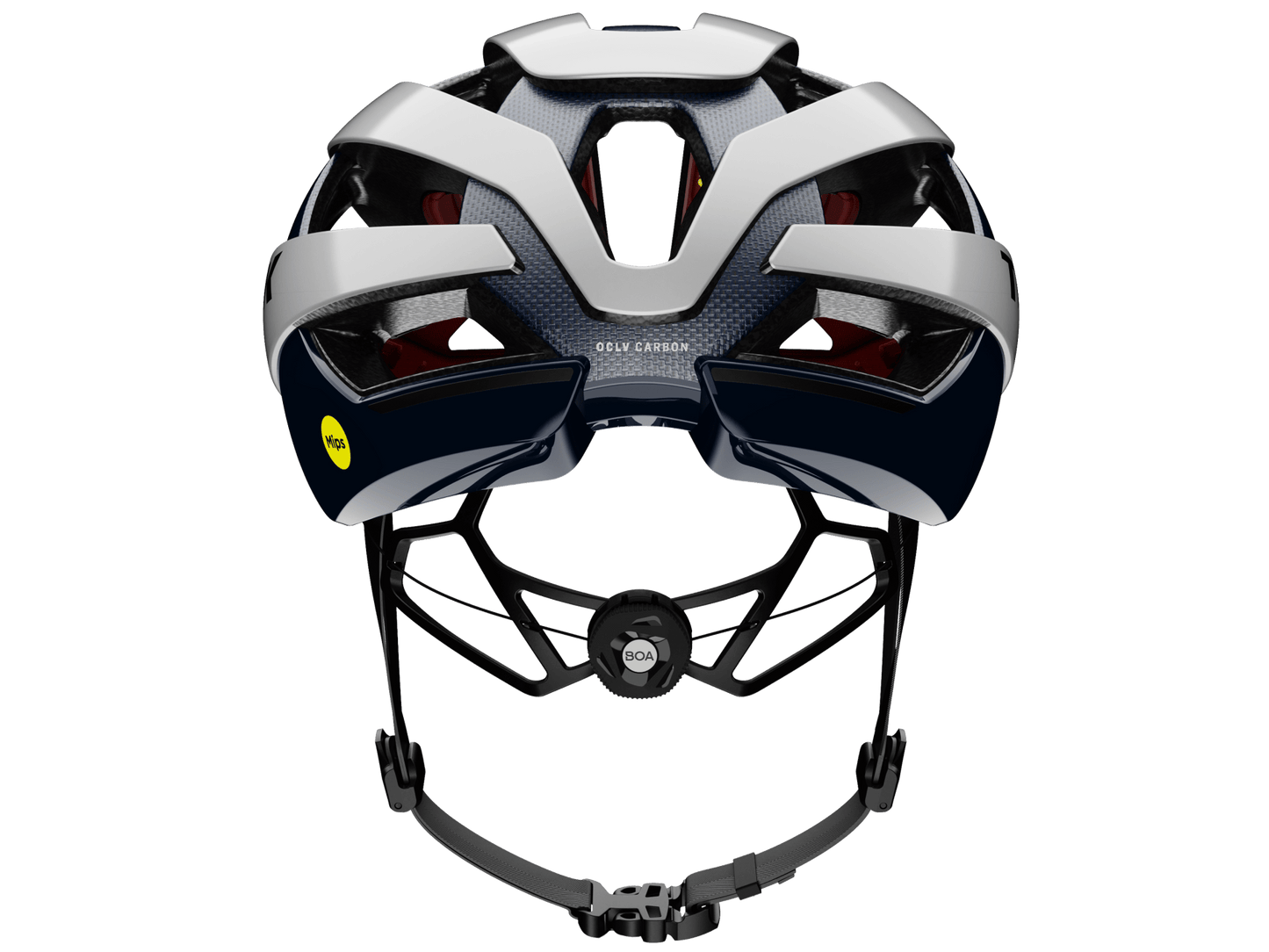 Trek Velocis MIPS Road Cycling Helmet (Crystal White/Nautical Navy)