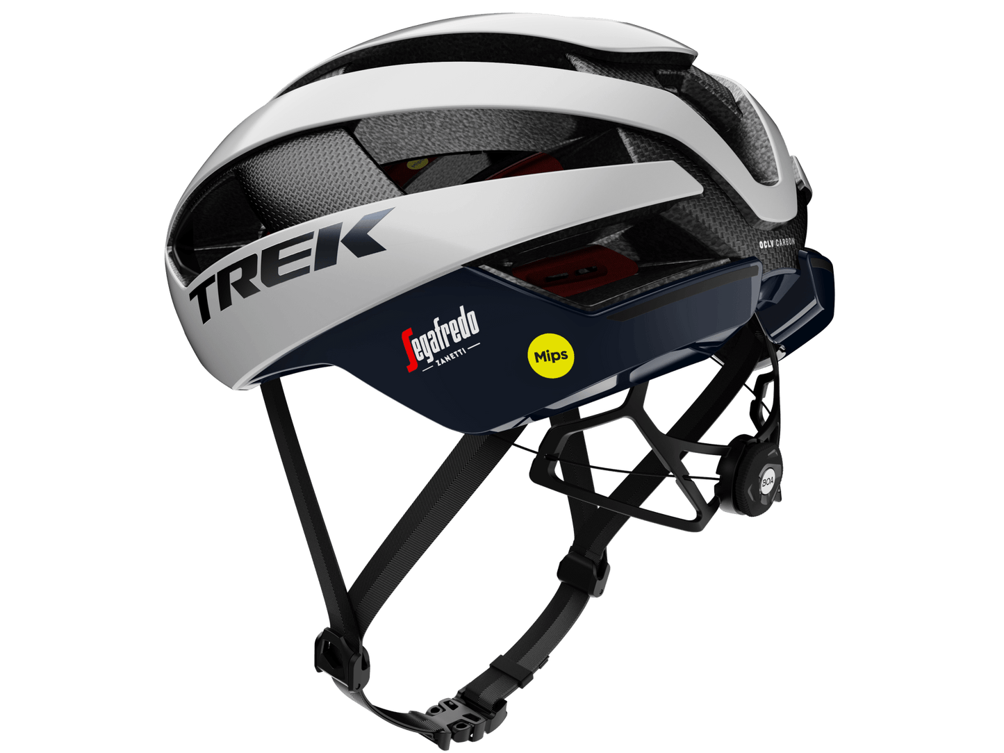 Trek Velocis MIPS Road Cycling Helmet (Crystal White/Nautical Navy)