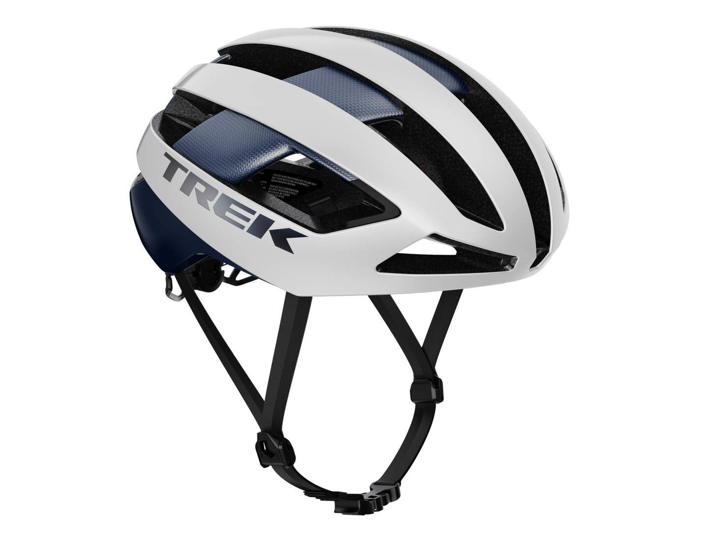 Trek Velocis MIPS Road Cycling Helmet (Crystal White/Nautical Navy)