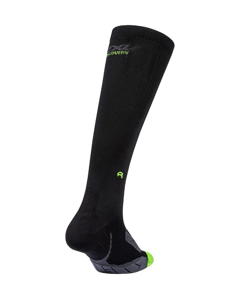 2XU Recovery Unisex Compression Socks (Black/Grey)