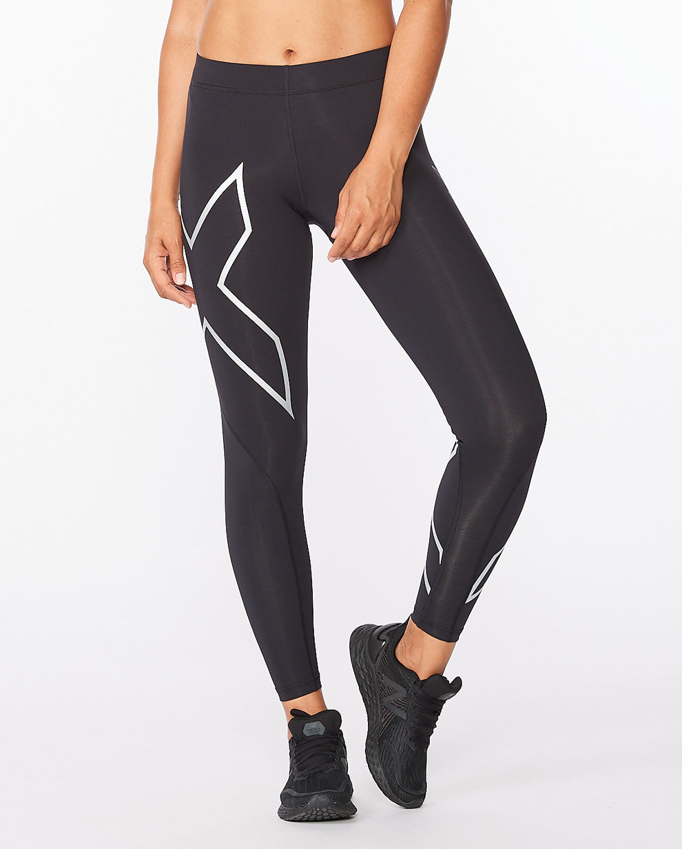 2XU Core Compression Women's  Cycling Tights (Black/Silver)