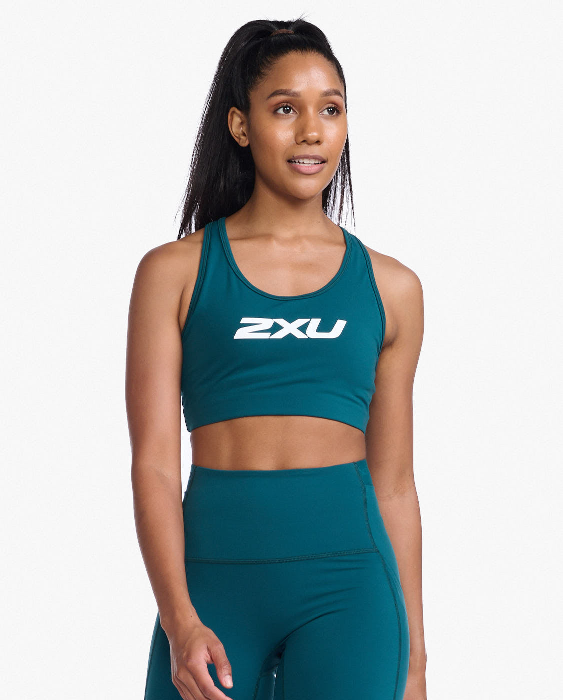 2XU Motion Racerback Crop Women's Tri-Suit (Jade/White)