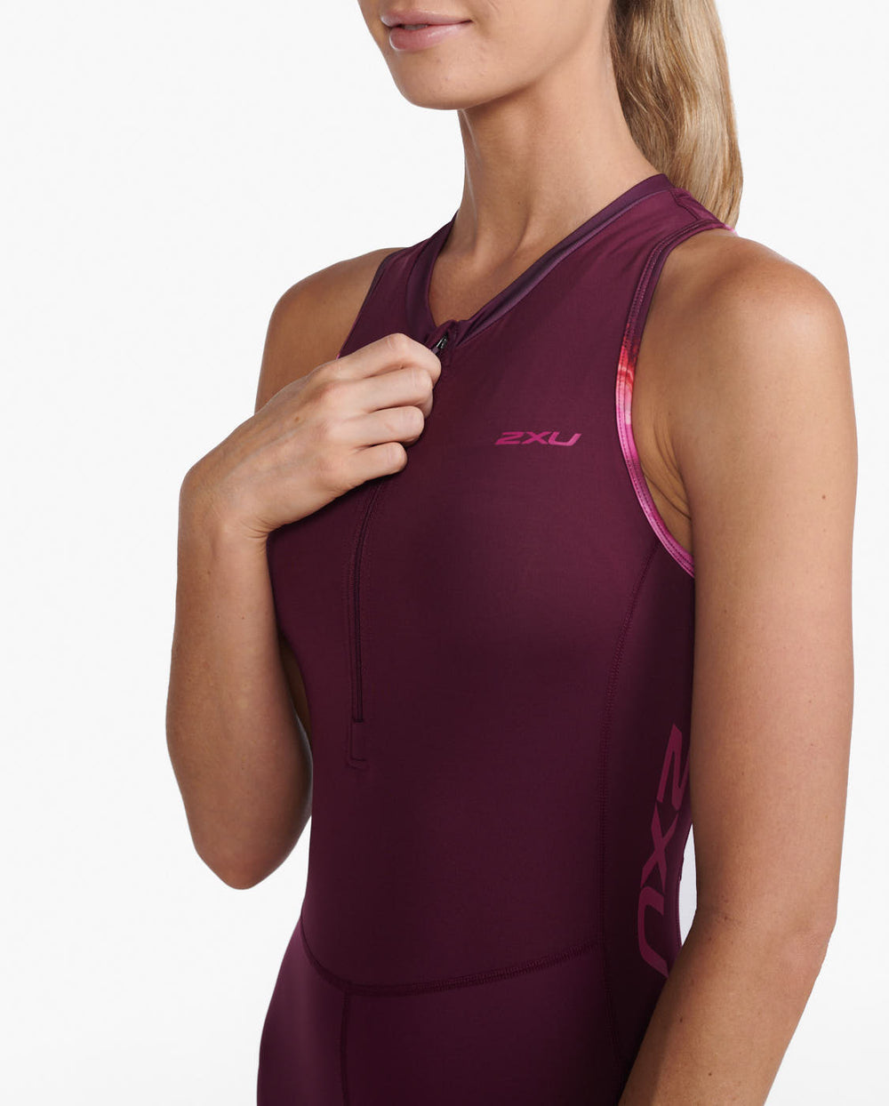 2XU Core Women Cycling Trisuit (Mulberry/Festival)