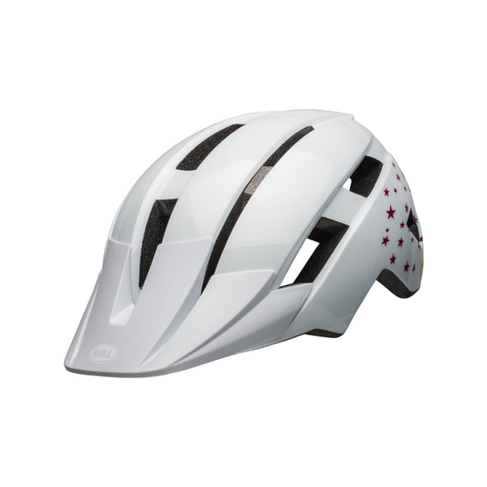Bell Sidetrack II Cycling Helmet - Stars White Gloss - UY