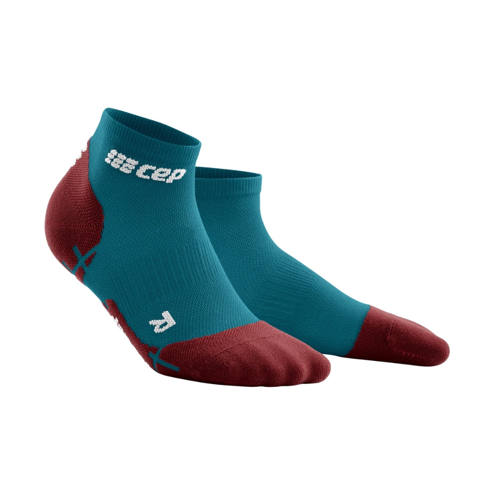 CEP Ultralight Low Cut Socks - Petrol/Dark Red - W-II