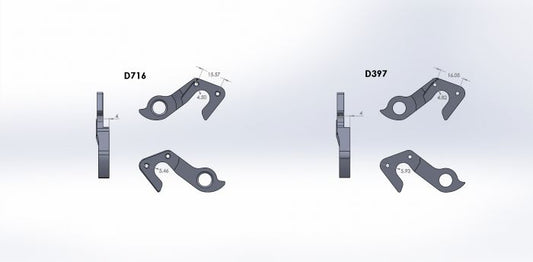 Pilo D716 Derailleur Hanger (Black)