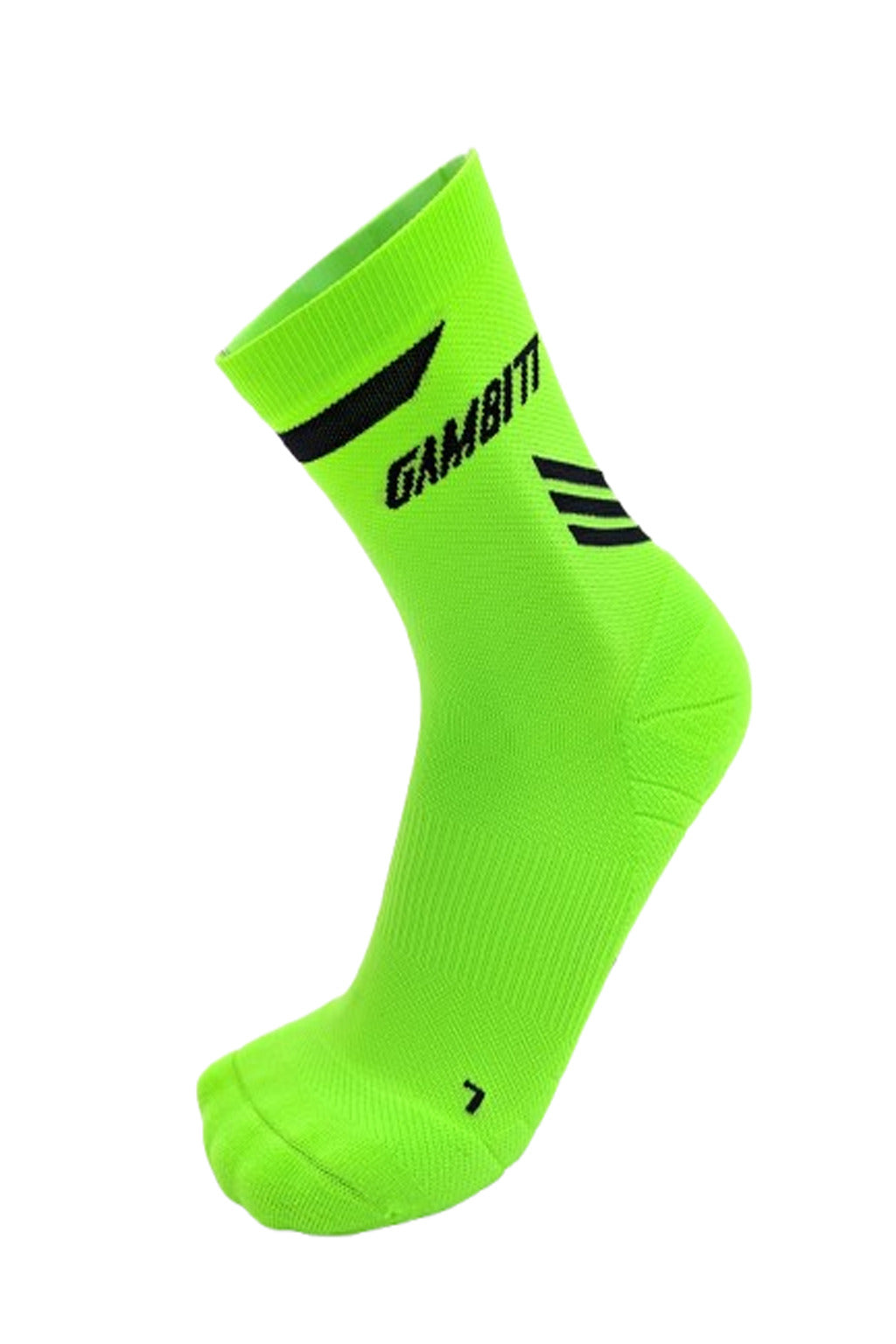 Gambitt Distance Compression Short Socks - Electric Green - U-I