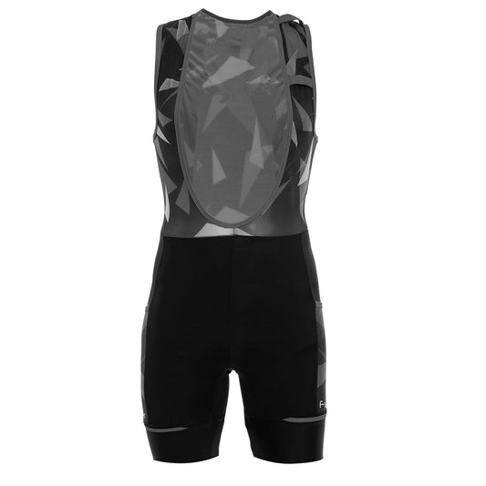 Funkier WareHouse Elite Mens Cycling Bibshorts (Black/Grey)