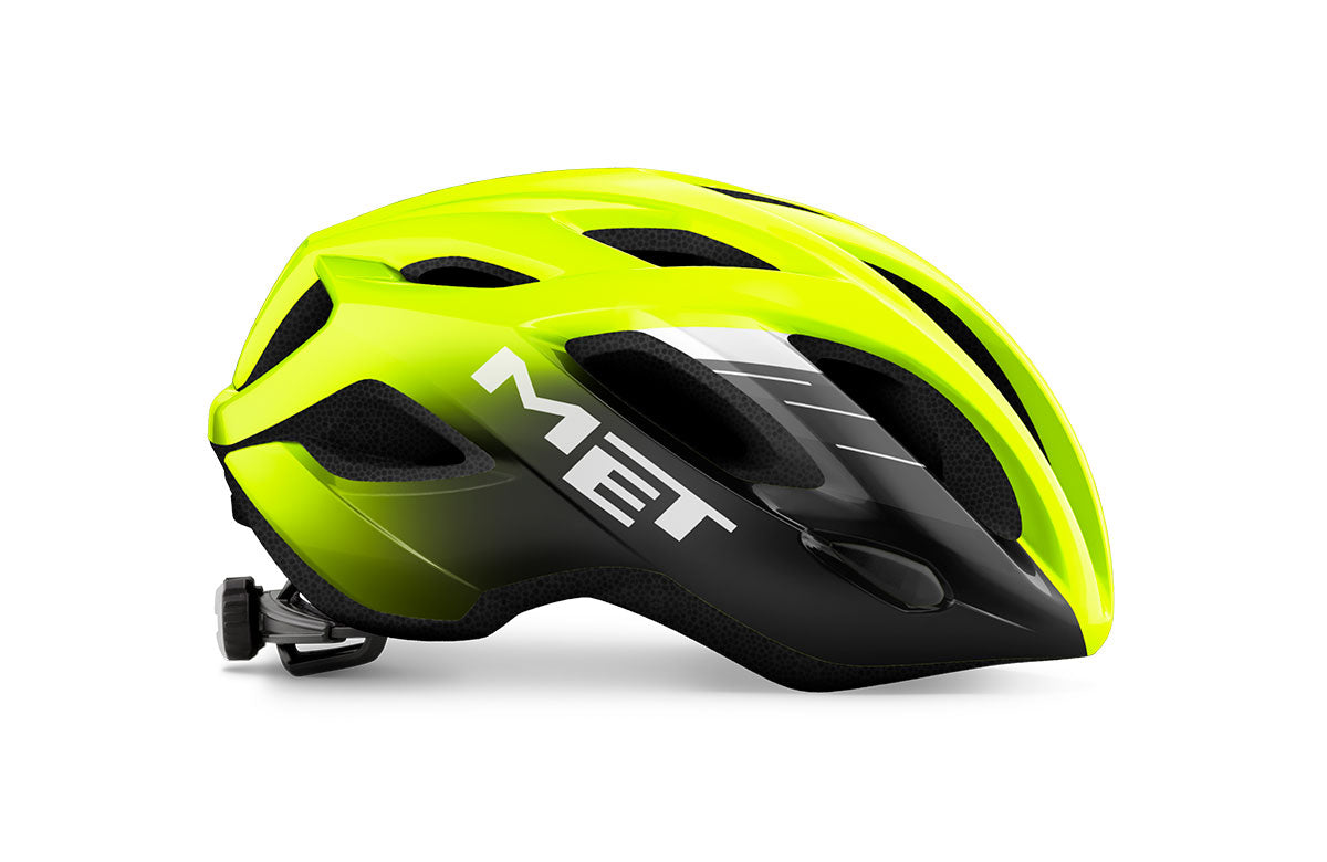 MET Idolo Road Cycling Helmet (Fluo Yellow/Black/Glossy)