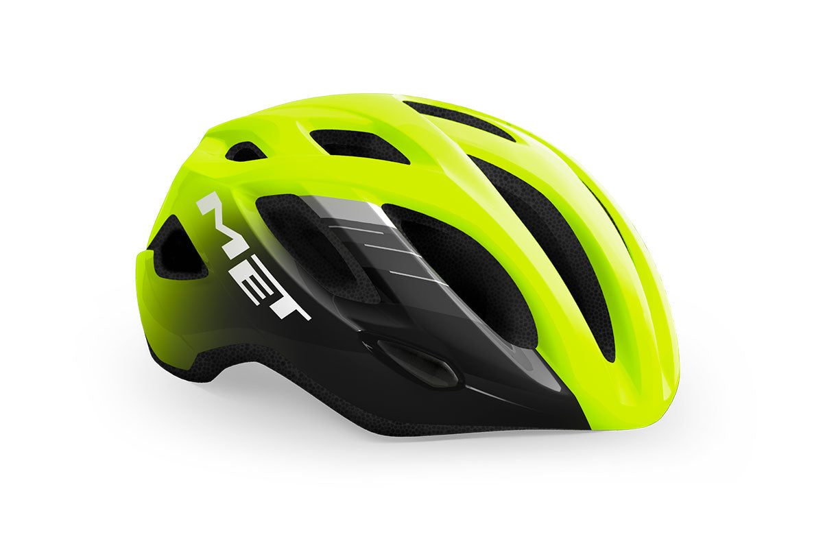 MET Idolo Road Cycling Helmet (Fluo Yellow/Black/Glossy)