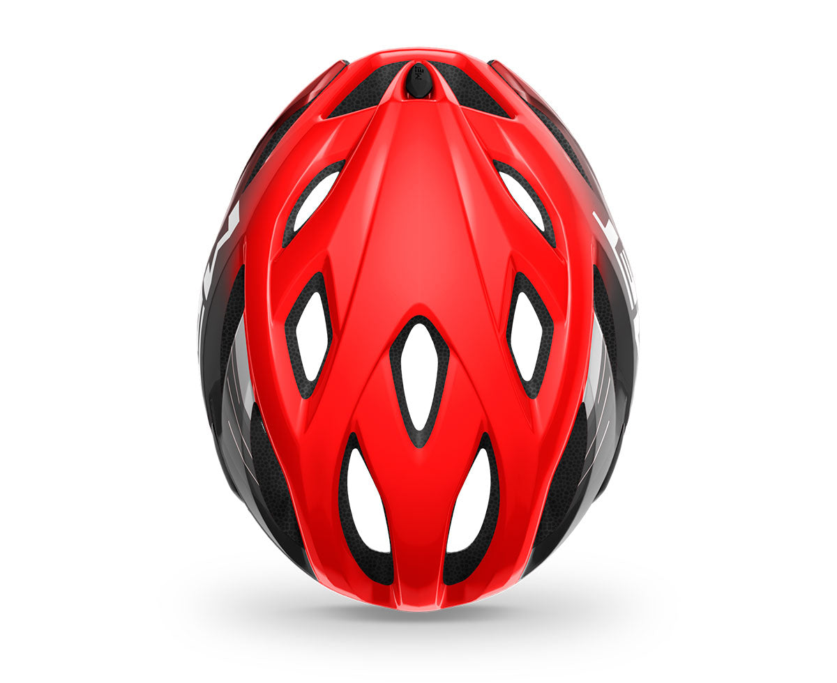 MET Idolo Road Cycling Helmet (Red/Black/Glossy)