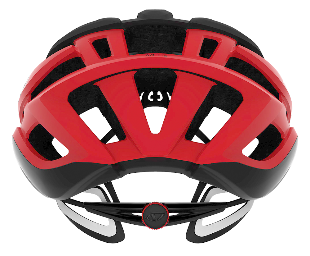 Giro Agilis Road Cycling Helmet (Matte Black/Bright Red)