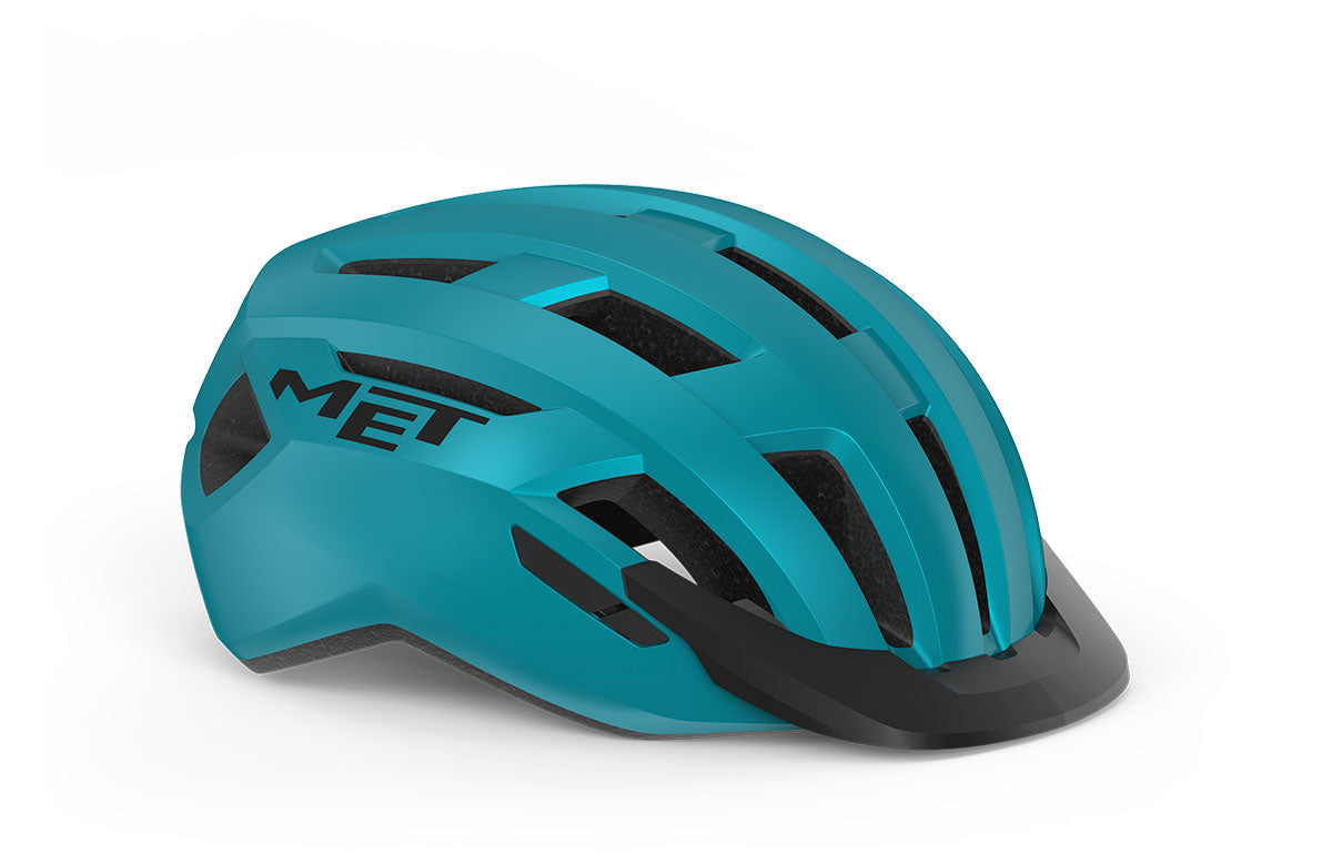 MET Allroad MTB Cycling Helmet (Teal Blue Matt)