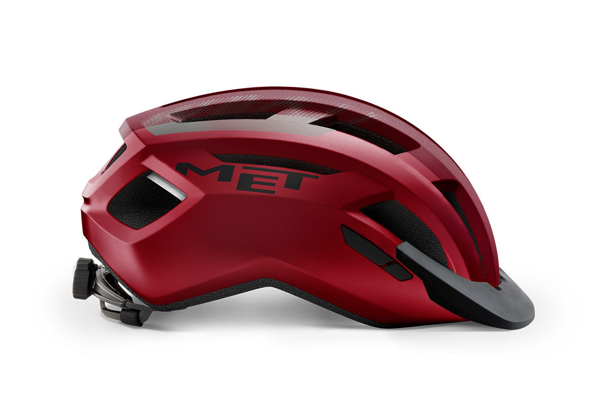 MET Allroad Hybrid Cycling Helmet (Red/Black/Matt)