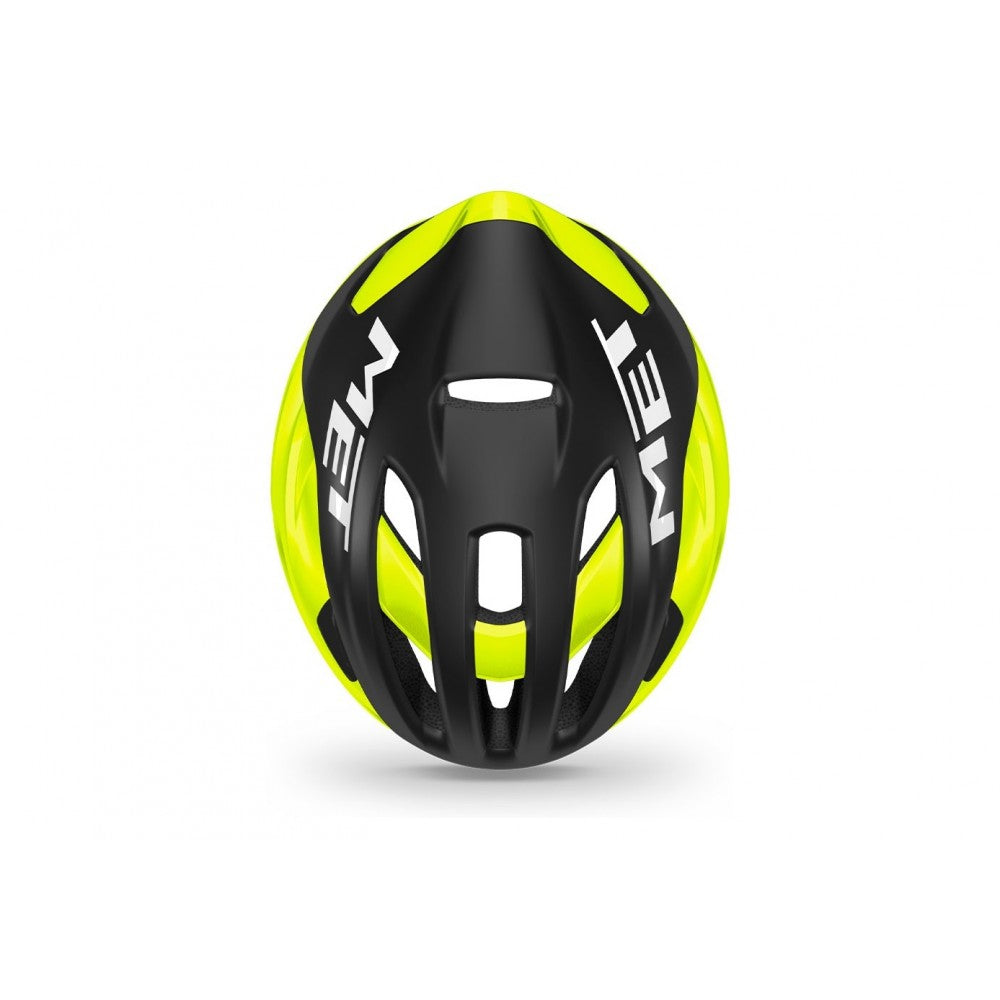 MET Rivale MIPS Road Cycling Helmet (Black/Fluo Yellow/Matt Glossy)