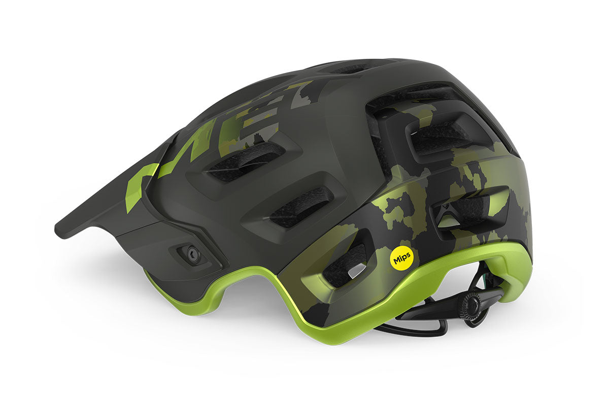 MET Roam MIPS MTB Cycling Helmet (Camo/Lime Green/Matt)