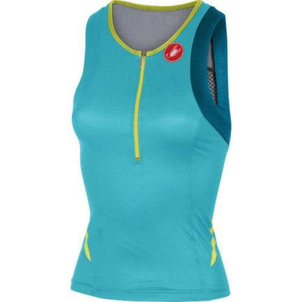 Castelli Free W Tri Singlet - Pastel Blue/Caribbean - M