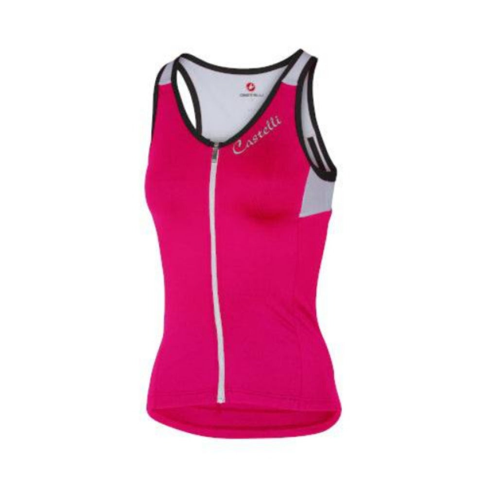 Castelli Solare Top - Raspberry/White/Black - S