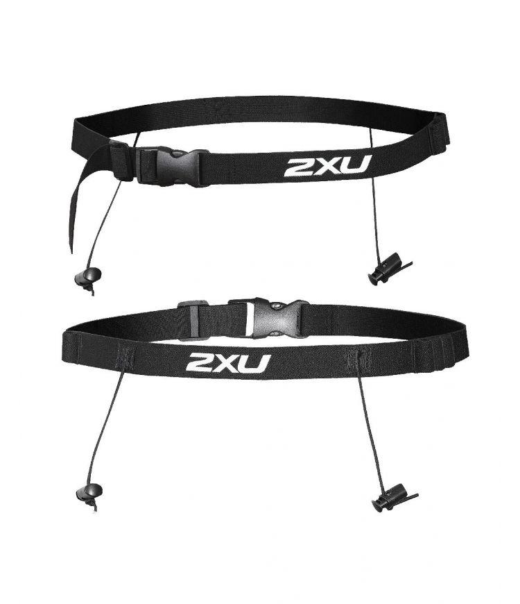 2XU Nutrition Race Belt (Black/Black OSFA)