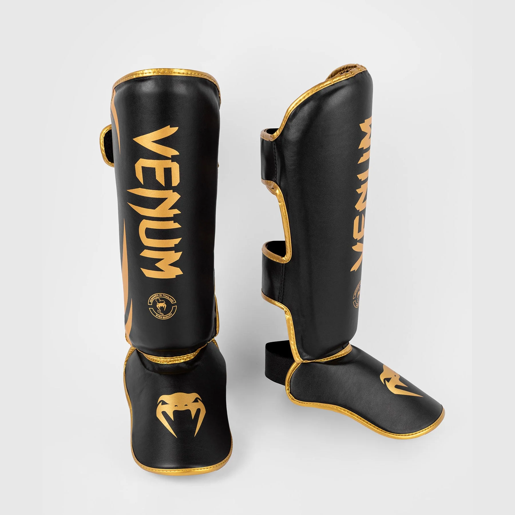 Venum Challenger Standup Shinguards - Black/Gold - M