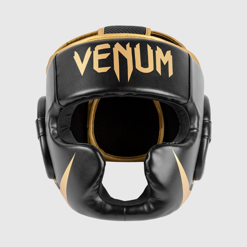 Venum Challenger 2.0 Headgear - Black/Gold - UNI