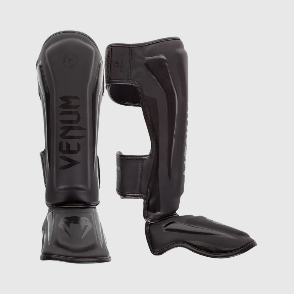 Venum Elite Standup Shinguards - Matte Black - M