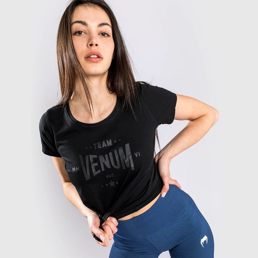 Venum Team 2.0 T-shirt (women) - Black/Black - XS