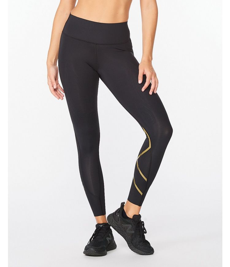 2XU MCS X Train Mid Rise Tights (Black/Gold)